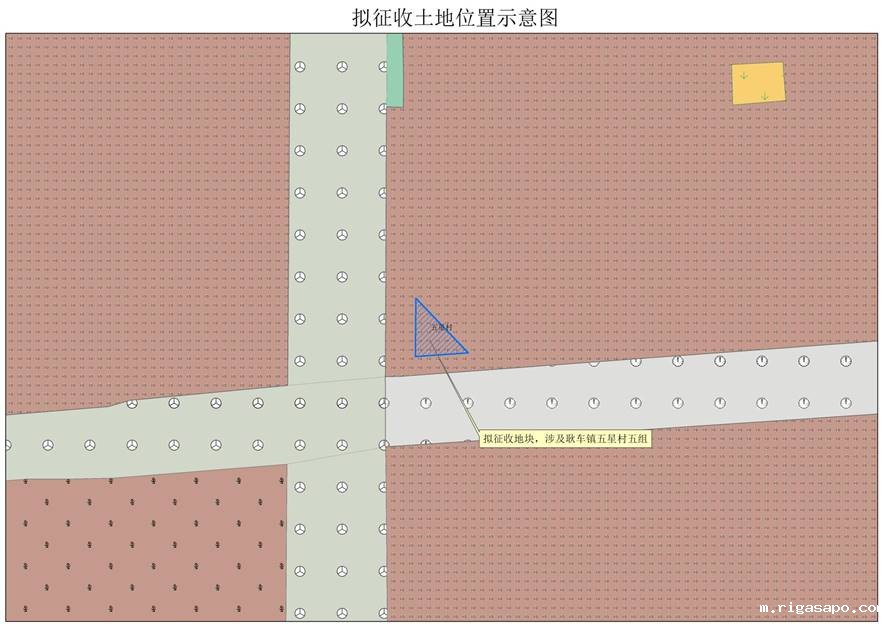 拟征收土地位置示意图--科兴路