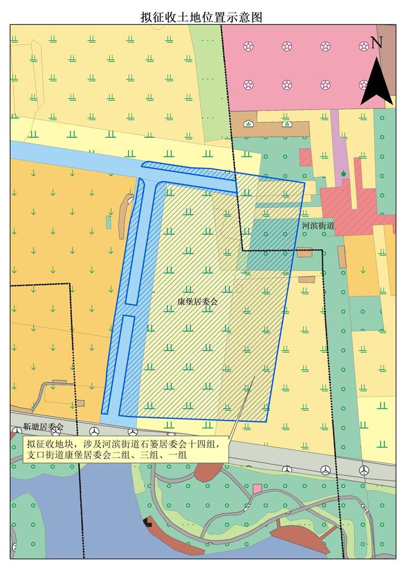 汇丰河东侧地块示意图